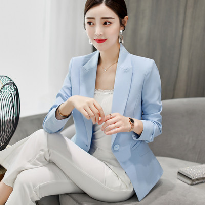 Stílusos női kabát fekete és kék színben