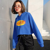 Καθημερινό γυναικέιο φούτερ με  εκτύπωση σε μπλε χρώμα