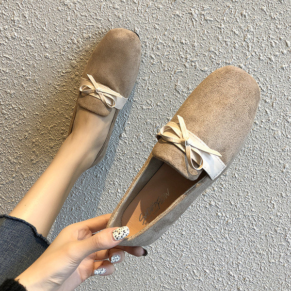 Női mokaszinok két színben, öko velúr szalaggal