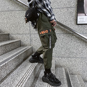 Alkalmi férfi nadrág két színben felirattal