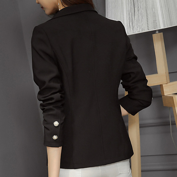 Stílusos női kabát fekete és sárga színben