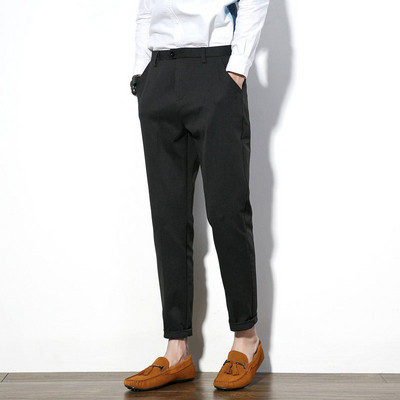 Elegáns férfi nadrág szürke és fekete színben