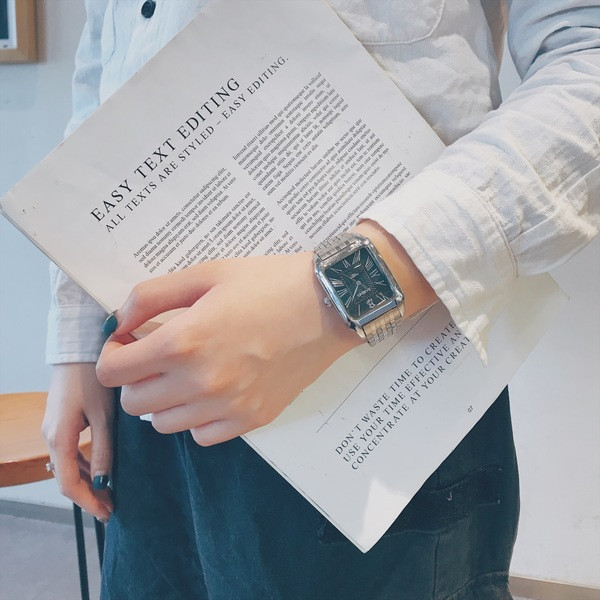 Ceas barbatesc cu curea metalica in patru culori