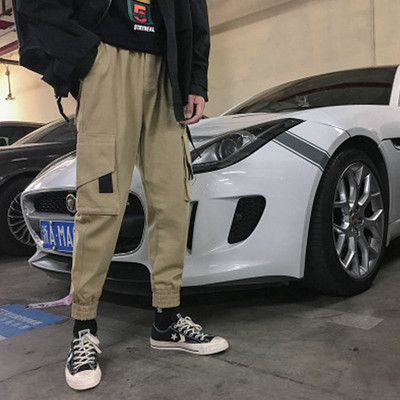 Pantaloni casual pentru barbati in trei culori cu buzunare