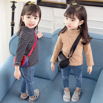 Модерна детска блуза за момичета в три цвята