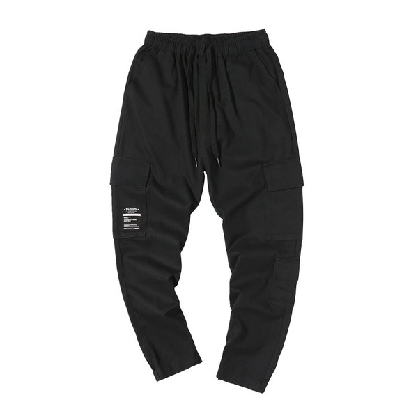 Modern férfi nadrág három színben emblémával