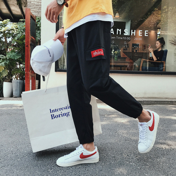 Alkalmi férfi nadrág három színben felirattal