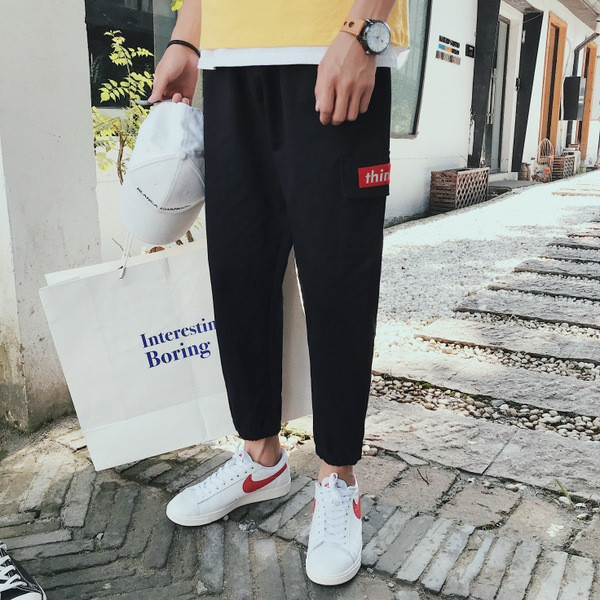 Alkalmi férfi nadrág három színben felirattal