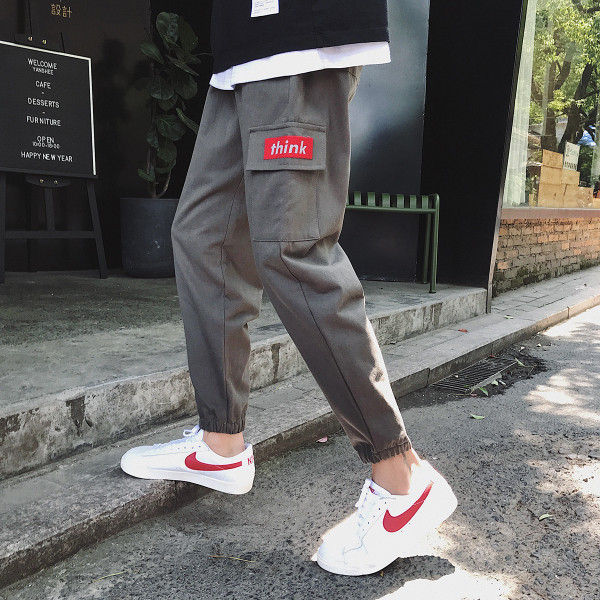 Alkalmi férfi nadrág három színben felirattal