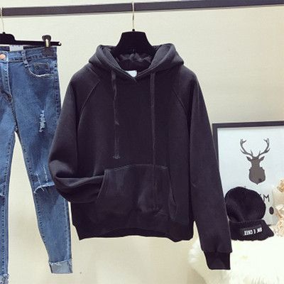 Γυναικείο φούτερ με κουκούλα και τσέπη σε τρία χρώματα