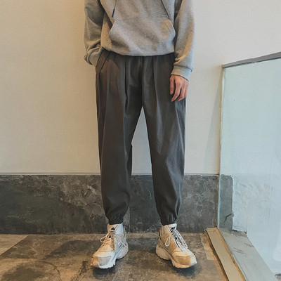 Sima férfi nadrág fekete és szürke színben