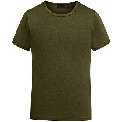 Tricou casual barbatesc cu maneci scurte si guler in forma de O in diferite culori