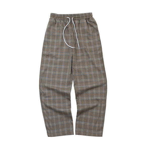 Modern férfi kockás nadrág két színben széles modellben