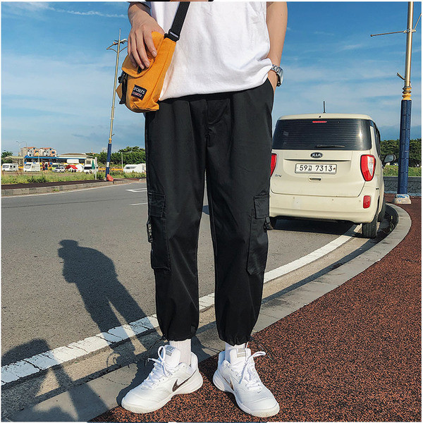 Alkalmi férfi nadrág nyakkendővel, két színben