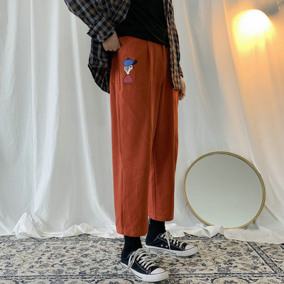 Női alkalmi nadrág három színben hímzéssel