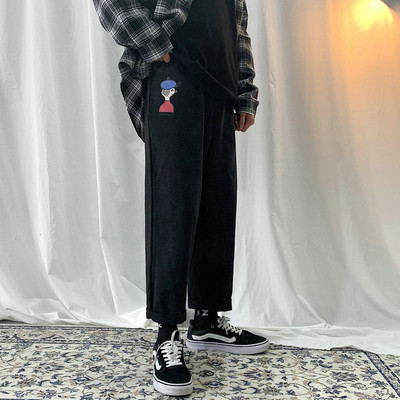 Női alkalmi nadrág három színben hímzéssel