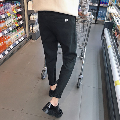 Divatos férfi nadrág fekete és szürke színben