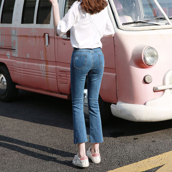 Alkalmi női farmer két színben sima modell