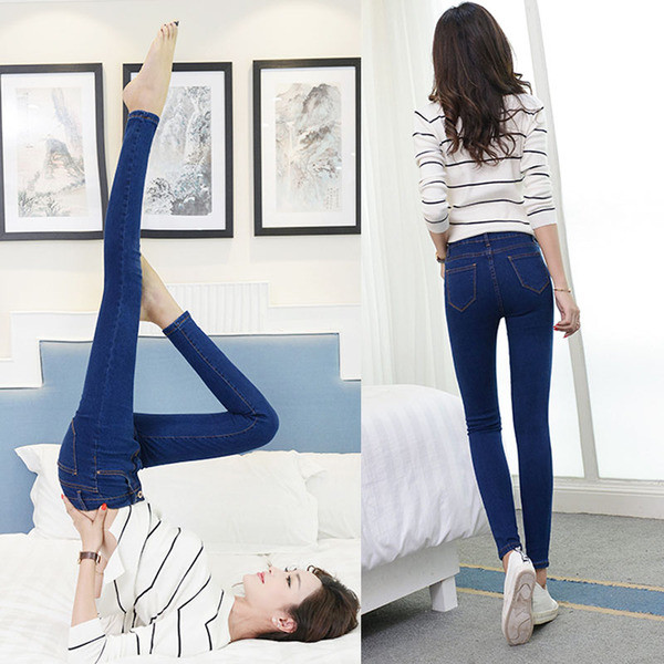 Stílusos női farmer Karcsú modell és magas derék, több színben