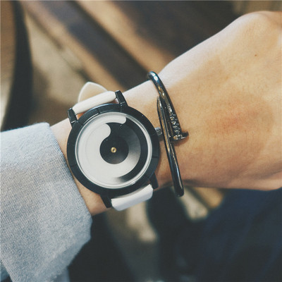 Ανδρικό ρολόι έξι χρωμάτων με οικολογικό δερμάτινο λουράκι