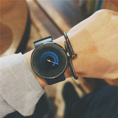 Ανδρικό ρολόι έξι χρωμάτων με οικολογικό δερμάτινο λουράκι