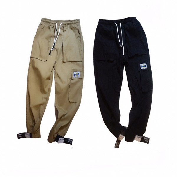 Alkalmi férfi nadrág két színben matricával