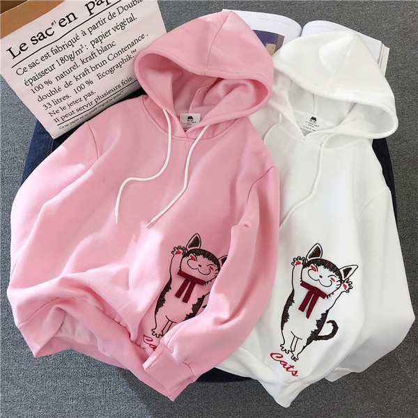 Γυναικείο φούτερ με κεντήματα σε διαφορετικά χρώματα