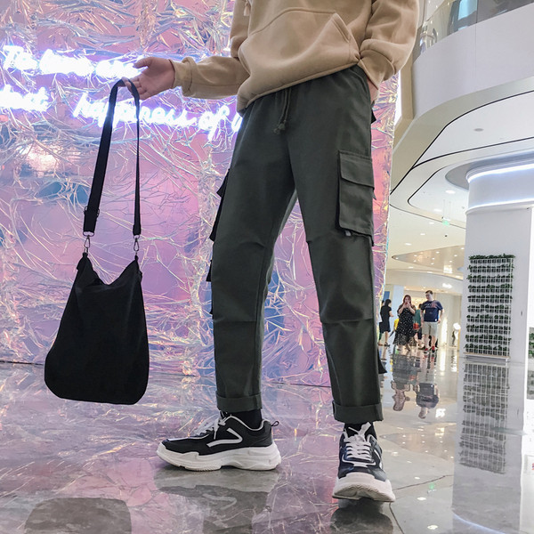 Jelenlegi férfi nadrág három színben, zsebekkel