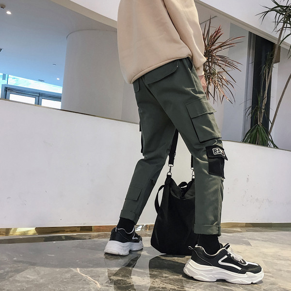 Jelenlegi férfi nadrág három színben, zsebekkel