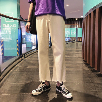 Retro férfi nadrág két színben, szakadt motívumokkal