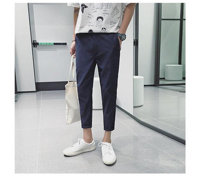 Stílusos férfi nadrág zsebekkel, két színben