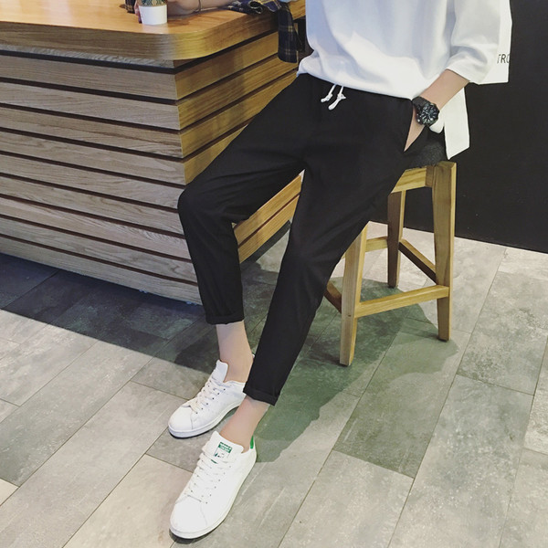 Stílusos férfi nadrág zsebekkel, két színben