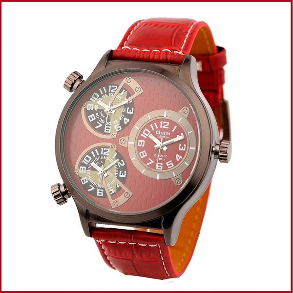 Ανδρικό ρολόι σε πέντε χρώμα με οικολογικό δερμάτινο λουράκι