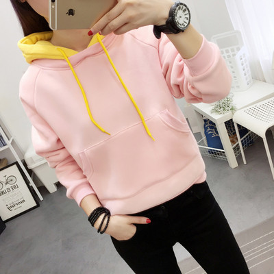 Sport és hétköznapi női pulóver kapucnival három színben