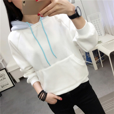 Sport és hétköznapi női pulóver kapucnival három színben