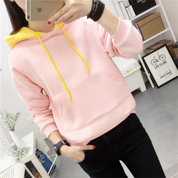 Sport és hétköznapi női pulóver kapucnival három színben