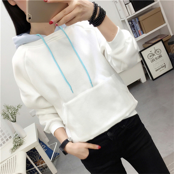 Sport és hétköznapi női pulóver kapucnival három színben