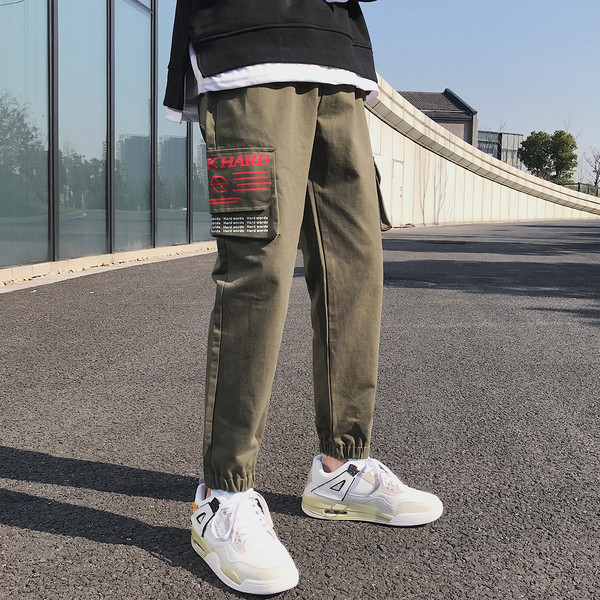 Divatos férfi nadrág négy színben felirattal