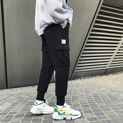 Μοντέρνα ανδρικά αθλητικά παντελόνια σε δύο χρώματα