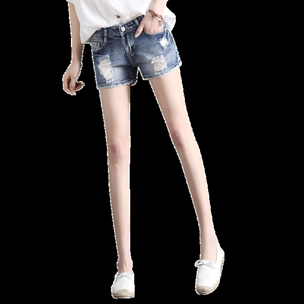 Modern női rövidnadrág szakadt motívumokkal