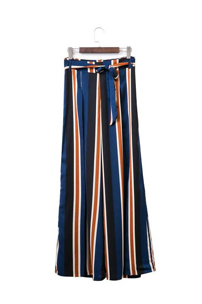 Modern női széles modell nadrág magas derékkal