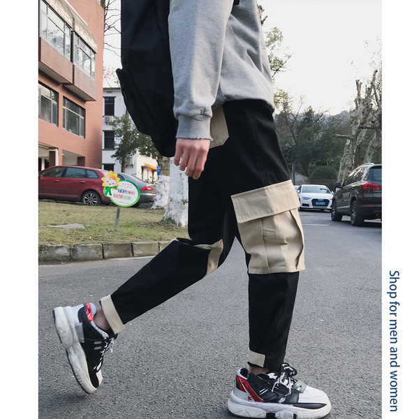 Casual ανδρικά παντελόνια σε δύο χρώματα με τσέπες