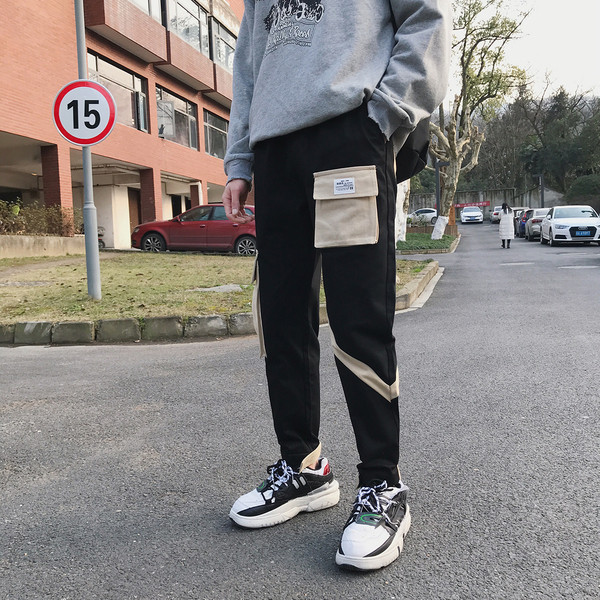 Casual ανδρικά παντελόνια σε δύο χρώματα με τσέπες