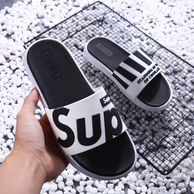 Aktuális férfi és női papucsok több színben felirattal