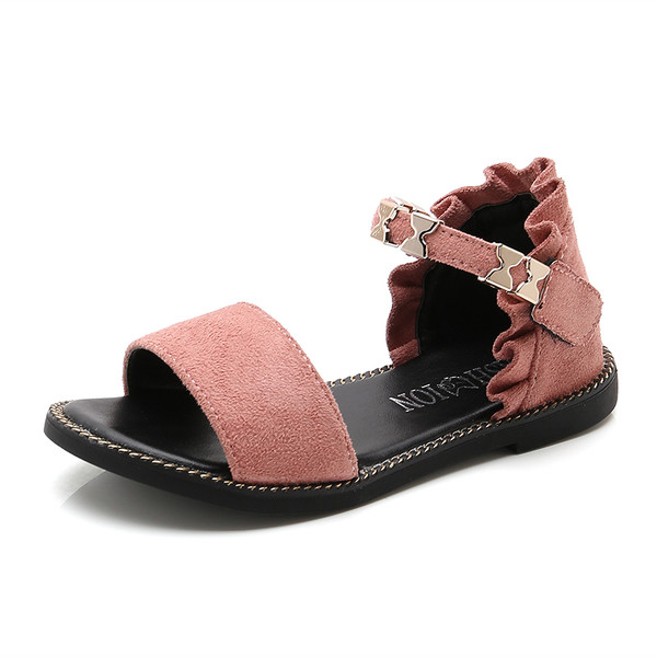 Καθημερινά παιδικά σανδάλια από οικολογικό σουέτ σε διάφορα χρώματα