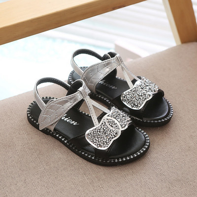 Μοντέρνα παιδικά σανδάλια με μπροκάρ σε διάφορα χρώματα