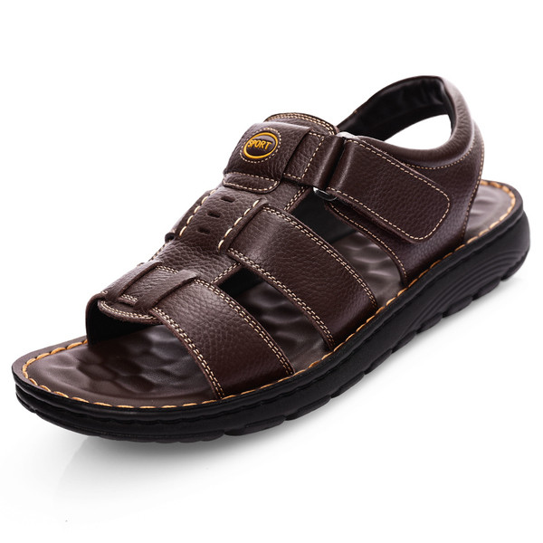 Modern férfi szandál eko bőrből, két színben