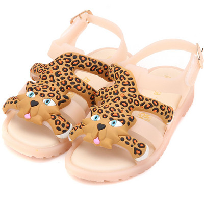 Sandale moderne pentru fete pentru copii în alb, negru și maro