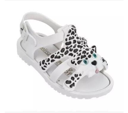 Sandale moderne pentru fete pentru copii în alb, negru și maro