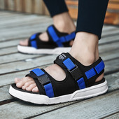 Férfi szandál három színben, lapos talppal